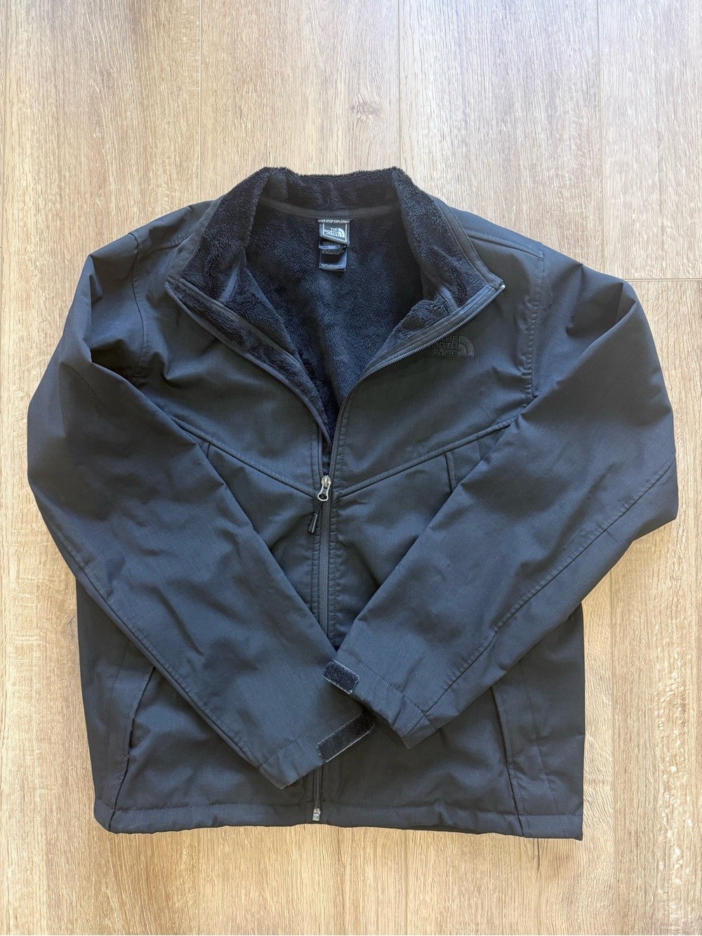 The North Face Black Fleece-Lined Softshell Jacket